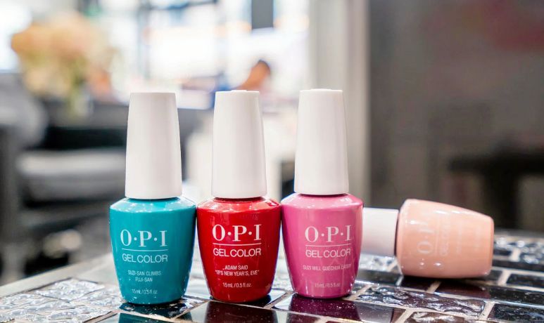 Vernis OPI photographiés dans l’institut Formation et Beauté